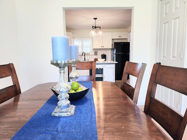 view of dining room