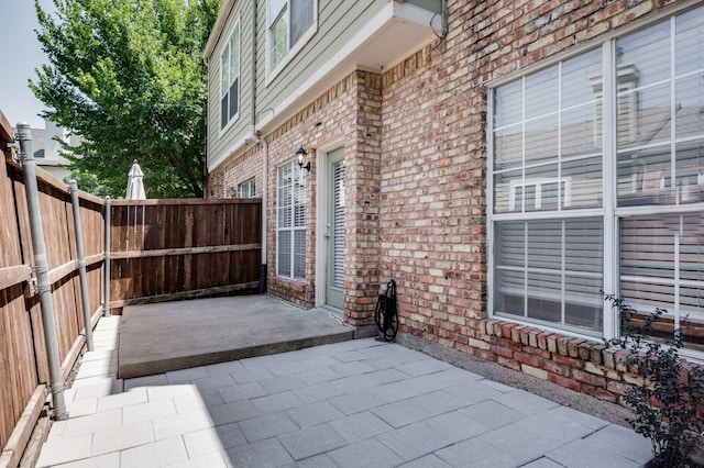 view of patio / terrace with a fenced backyard