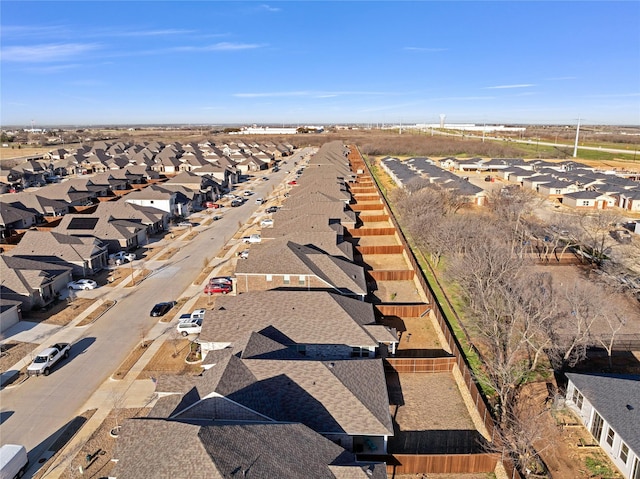 bird's eye view featuring a residential view