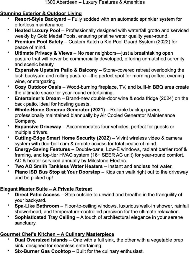 1300 Aberdeen Dr, Lucas, TX 75002 - view of a document