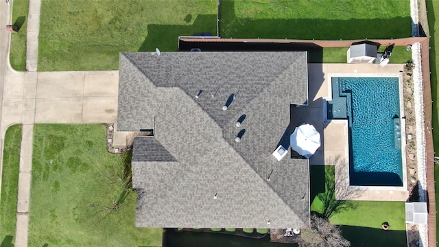 birds eye view of property