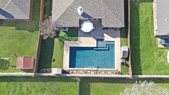 birds eye view of property