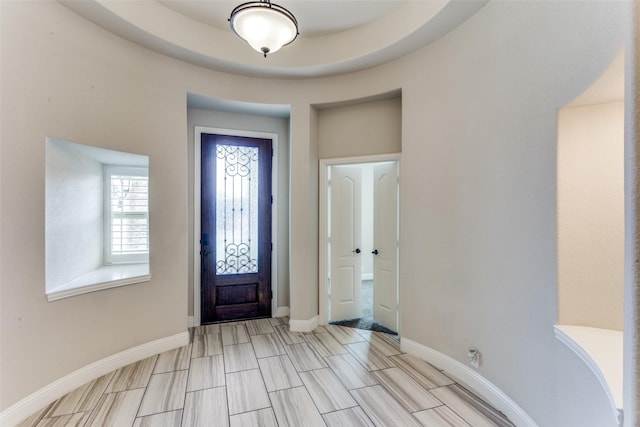 entrance foyer with baseboards