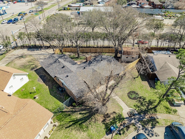 drone / aerial view featuring a residential view