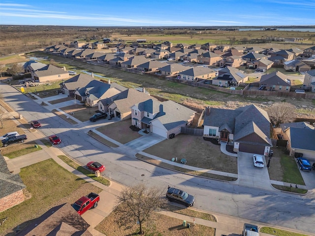 drone / aerial view featuring a residential view