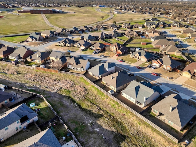 aerial view featuring a residential view