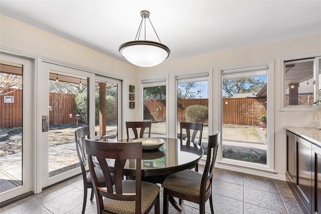 view of dining room