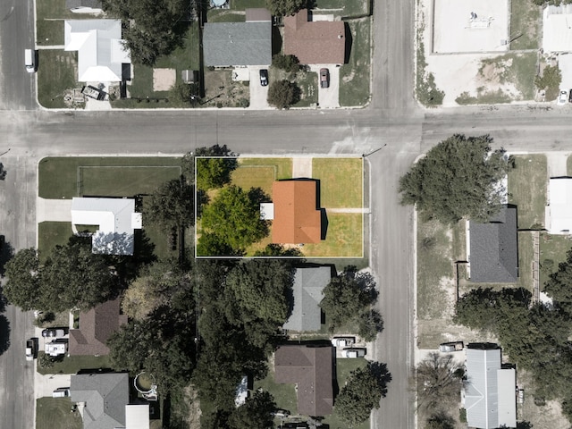 bird's eye view with a residential view