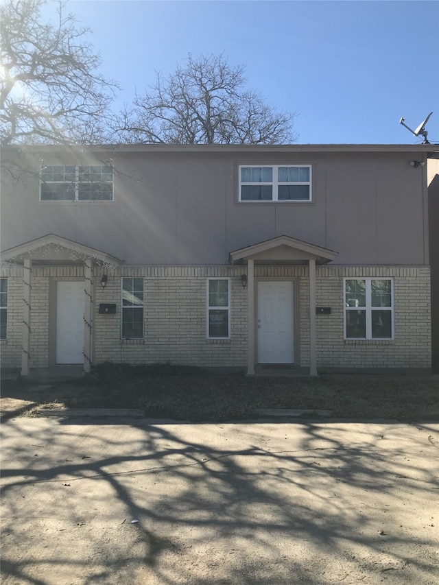 view of front of property with brick siding