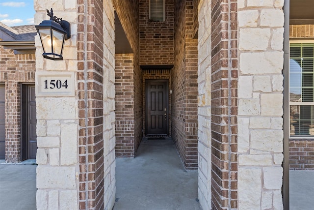 1504 Pleasant Knoll Trl, Aubrey, TX 76227 - view of exterior entry with brick siding