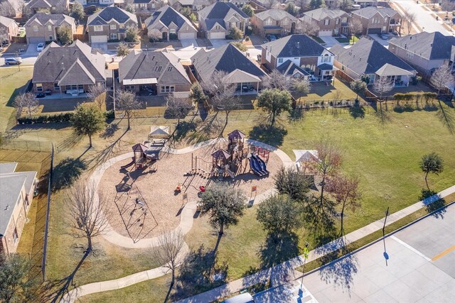 drone / aerial view featuring a residential view