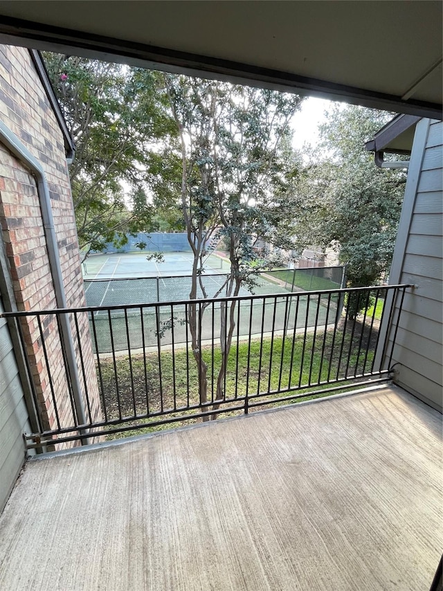 view of balcony