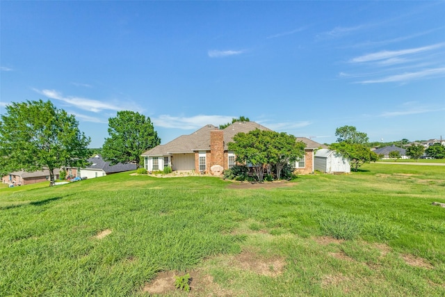 exterior space featuring a yard