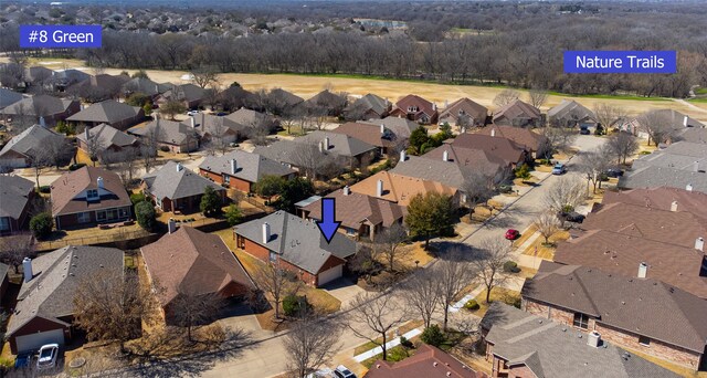 drone / aerial view featuring a residential view