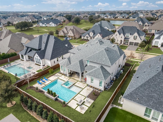 drone / aerial view featuring a residential view