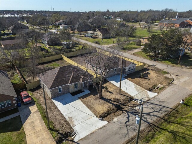 birds eye view of property featuring a residential view