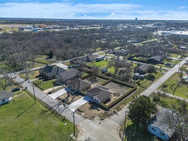 bird's eye view with a residential view