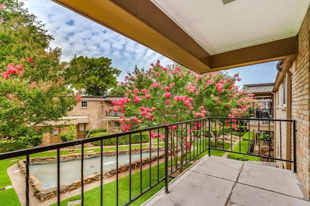 view of balcony