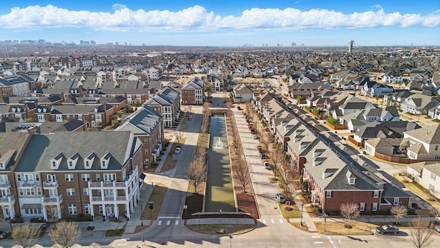 drone / aerial view with a residential view