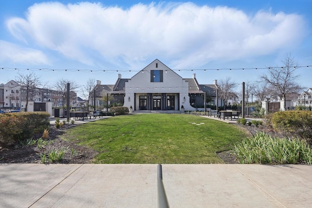 exterior space with a residential view