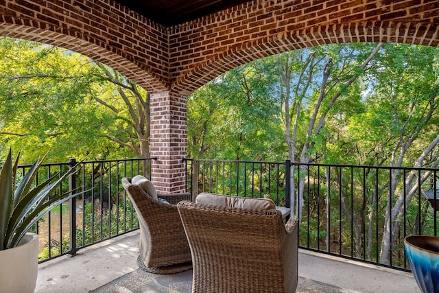 view of balcony