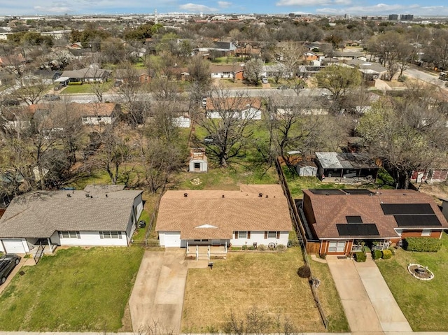 drone / aerial view featuring a residential view