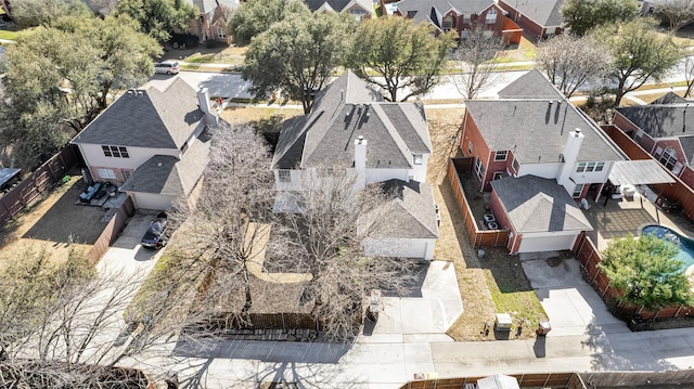 birds eye view of property featuring a residential view