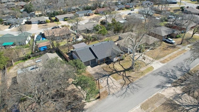 aerial view featuring a residential view