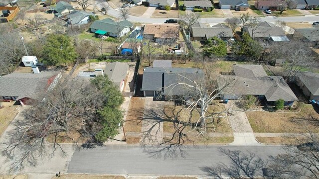 aerial view featuring a residential view