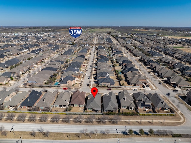 drone / aerial view featuring a residential view