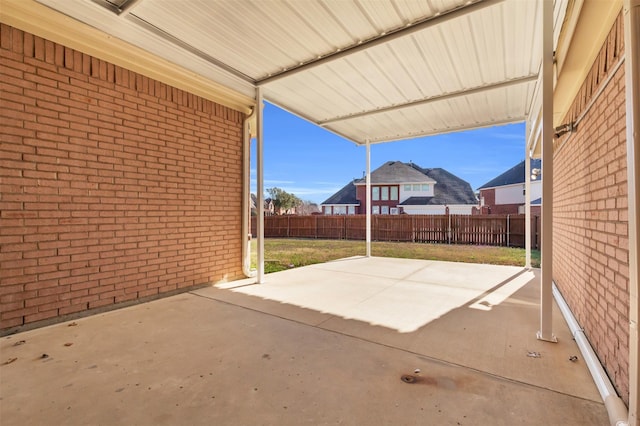 view of patio / terrace featuring a fenced backyard