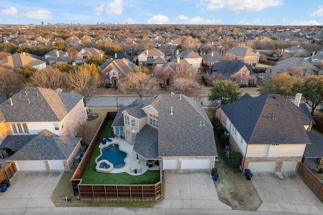 drone / aerial view featuring a residential view