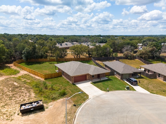 drone / aerial view featuring a residential view