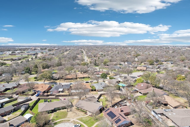 aerial view featuring a residential view