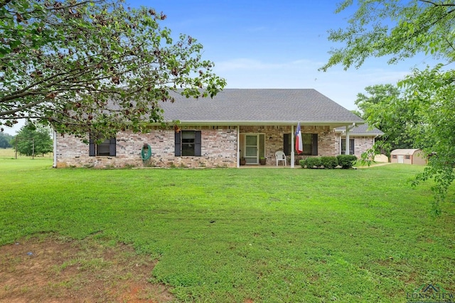 401 Fm 3007, Mount Vernon, TX 75457 - single story home with a front lawn and a shingled roof