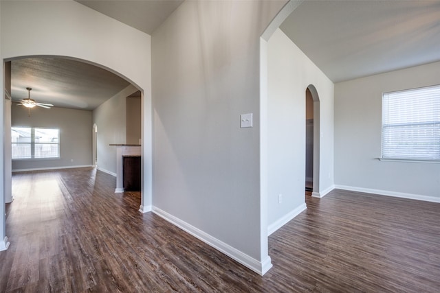 900 Juneberry Dr, Denton, TX 76207 - interior space with baseboards and dark wood-style flooring