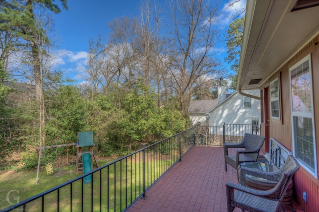 view of balcony