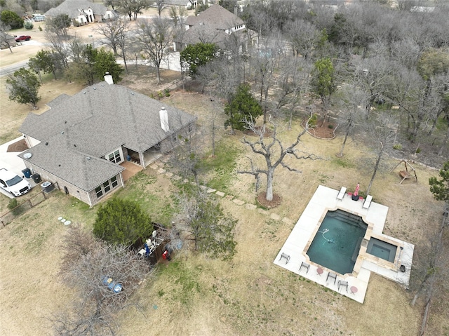 birds eye view of property