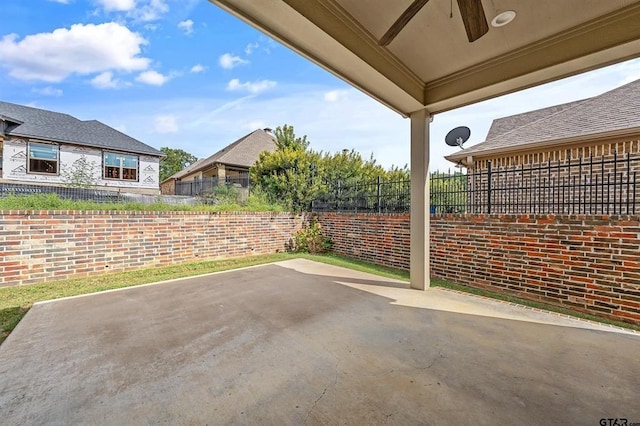 view of patio / terrace with fence