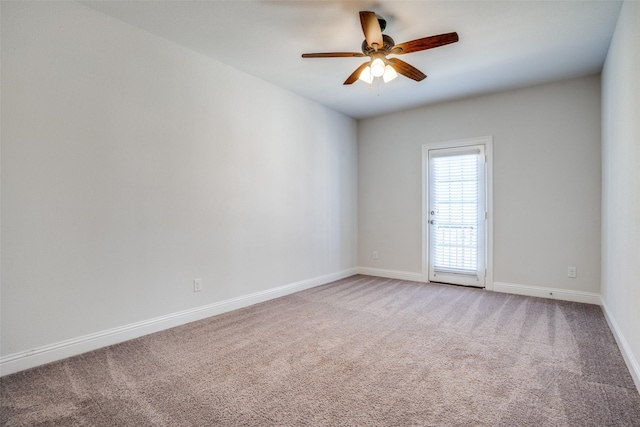 814 Davids Way, Allen, TX 75013 - unfurnished room featuring light colored carpet, baseboards, and ceiling fan