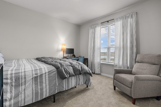 bedroom featuring baseboards and carpet floors
