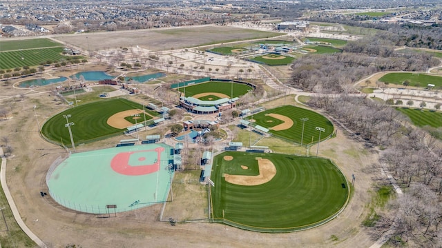 13508 Lampton Cir SE, Frisco, TX 75035 - aerial view of property and surrounding area featuring a nearby body of water