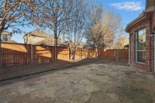 view of patio / terrace featuring a fenced backyard