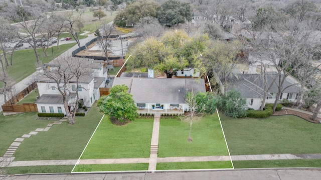 birds eye view of property featuring a residential view