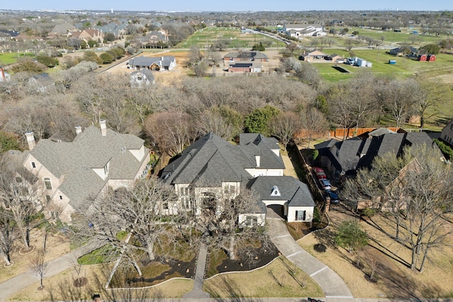 bird's eye view featuring a residential view