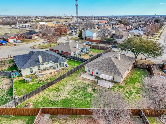 birds eye view of property featuring a residential view