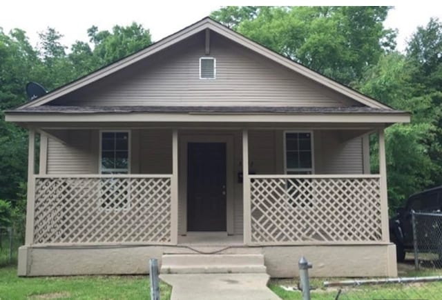 bungalow-style house with a porch