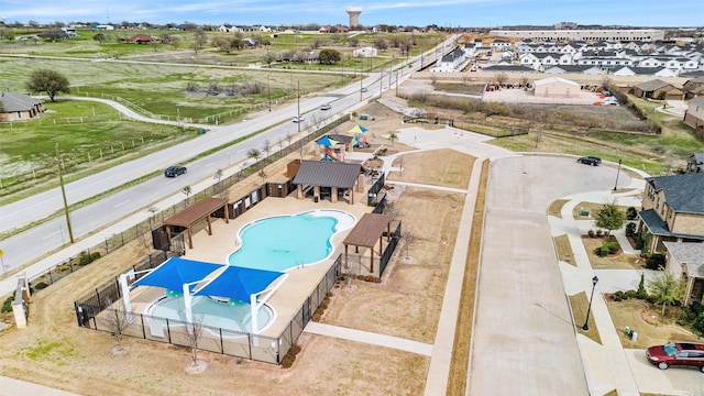 birds eye view of property featuring a residential view