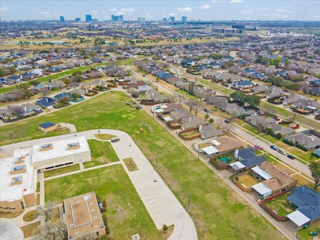 bird's eye view featuring a residential view