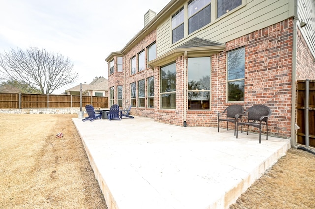 view of patio / terrace with fence